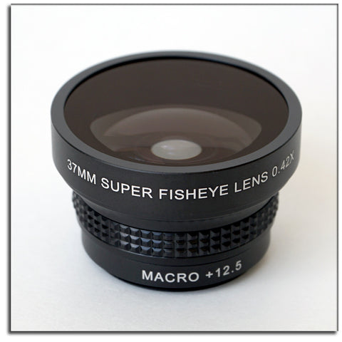 Wide-angle 0.42X fisheye Lens.